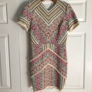 Multicolor Chevron Dress